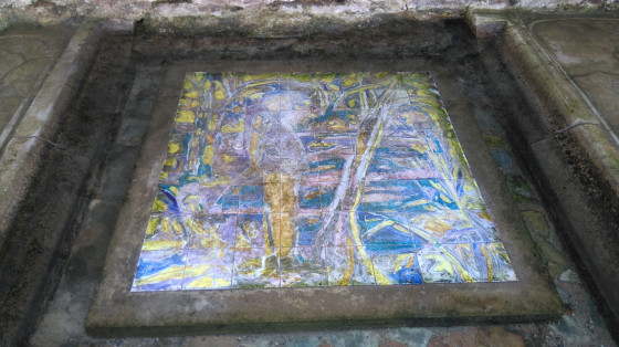 Mosaïque du lavoir de Cohan