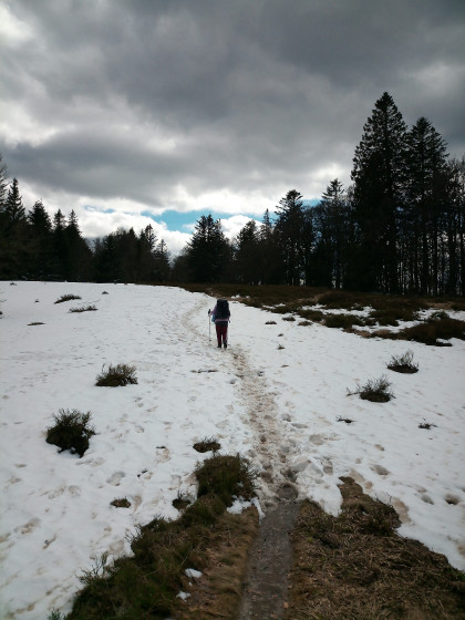 passage enneigé entre les deux Ventrons