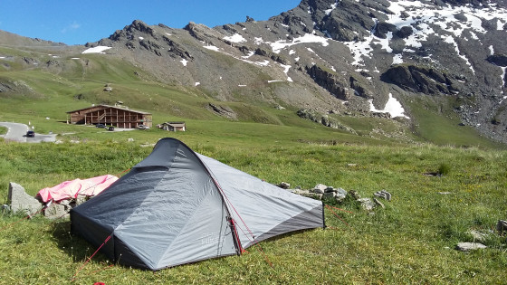 Notre bivouac et le refuge d\'Agnel