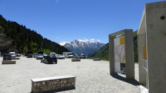 Nouveau parking des Barrages d\'Aussois...