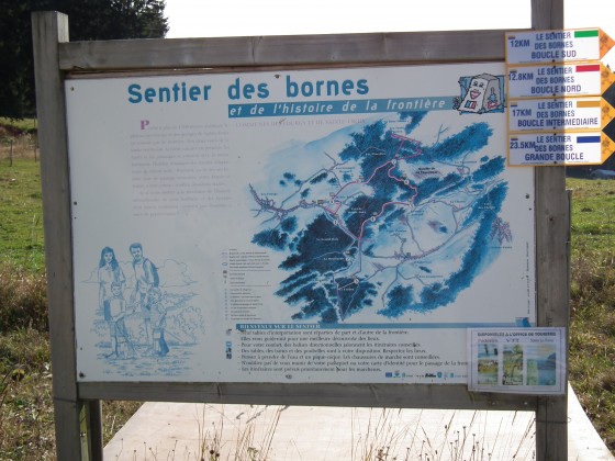 Panneau au départ