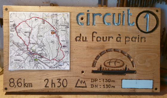 Panneau du départ