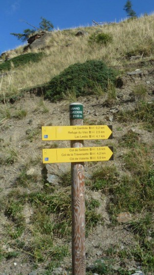 Panneau indicateur Grand Belvédère
