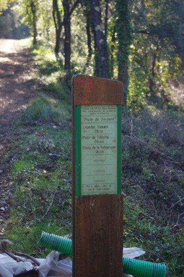 Panneau piste du Serpent