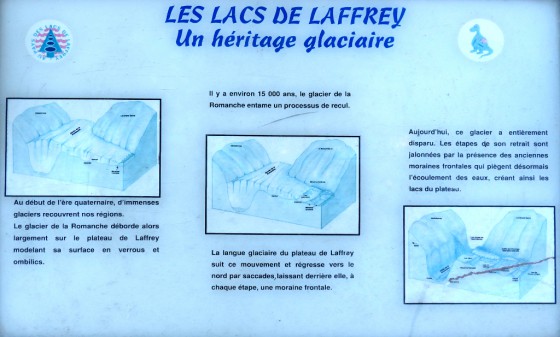 Panneau sur la glaciation