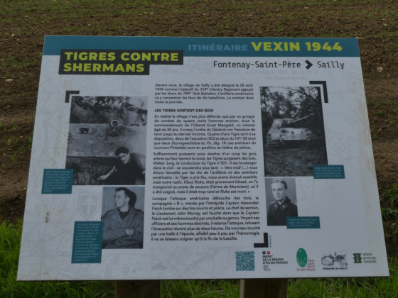Panneau Vexin 1944 au dessus de Sailly