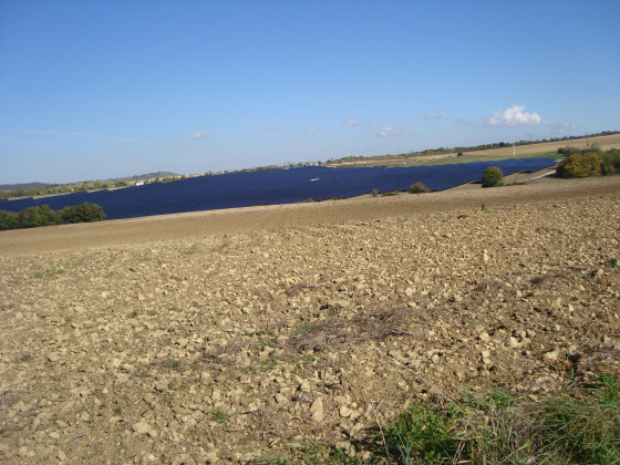 Panneaux photo-volta&iuml;ques.