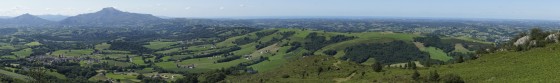 Panorama Ainhoa - La Rhune - Océan