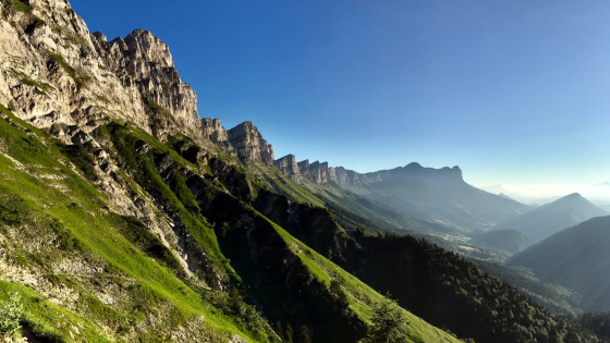 Panorama au Nord, au-dessus des Échalanches