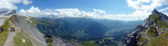 Panorama de 180° au Passage du Dérochoir