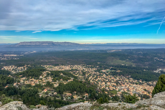 Panorama au sommet du Mont Julien