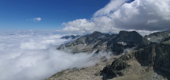 Panorama au sommet sur les 3000 voisins