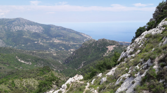 Panorama dans la descente
