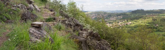 Panorama dans la montée vers le belvédère