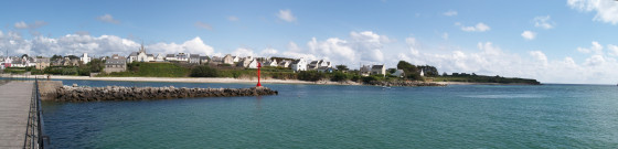 Panorama de l'entrée du port