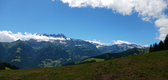 Panorama Dents du Midi aux dents Blanches