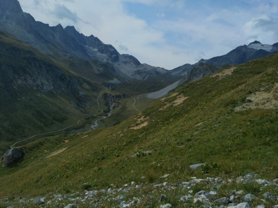 Panorama depuis l'aval du Col Rouge