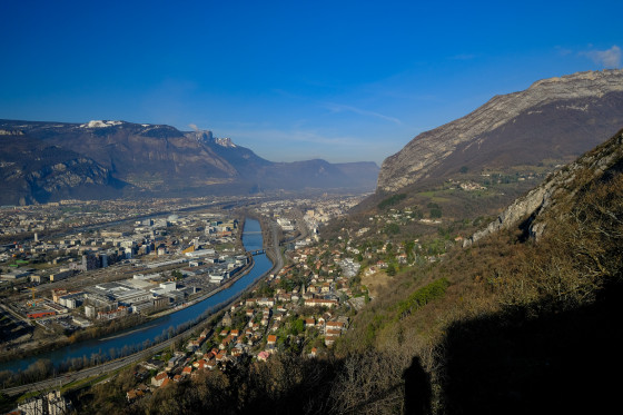 Panorama depuis la pateforme du Mont Jalla