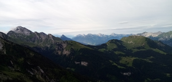 Panorama durant la montée