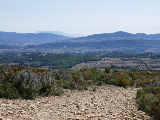 Panorama en direction de la Cadière