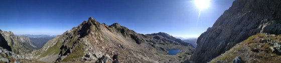 Panorama en haut de la rando