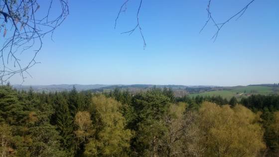 Panorama en haut des Roches Mazuras