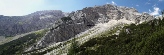 Panorama en montant au Col Kamnique