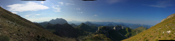 Panorama lors de l\'ascension finale