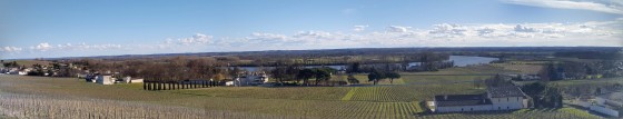 Panorama pr&egrave;s de Fronsac