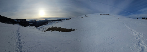 Panorama proche de sommet