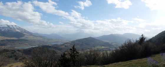 panorama Sud Est depuis la montagne du Conest
