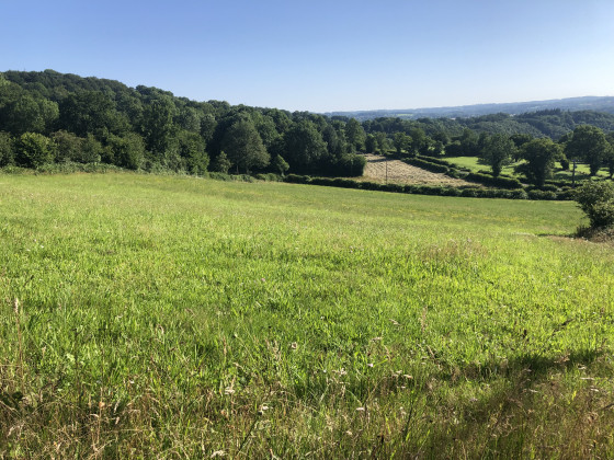 Panorama sur la campagne &agrave; proximit&eacute; de la Roche d'O&euml;tre