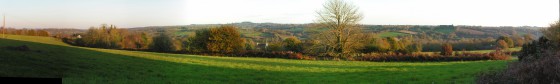 Panorama sur la campagne environnante