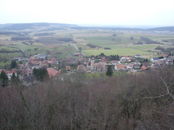 Panorama sur la plaine de Romain la Roche