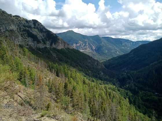Panorama sur la vall&eacute;e du Verdon &agrave; partir de Chasse