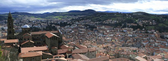 Panorama sur la ville du Puy-en-Velay