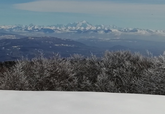 panorama sur le Mont Blanc