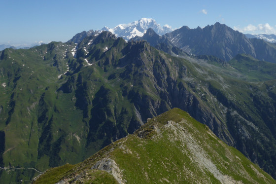 Panorama sur le Mont Blanc
