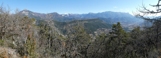 Panorama sur But St-Génix, Glandasse, vallée de la Drôme