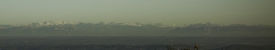 Panorama sur les Alpes