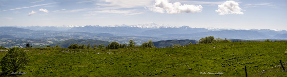 Panorama sur les Alpes