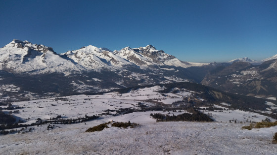 Panorama sur les plus haut sommet du Champsaur