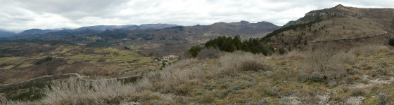Panorama sur Montagne Ardéchoise et Escrinet