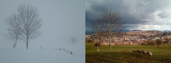Panorama sur Vals-pr&egrave;s-le-Puy et la zone de Chirel