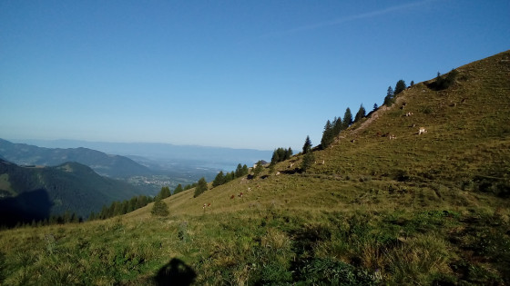 Panorama vers l\'Ouest depuis le Col de Neuvaz