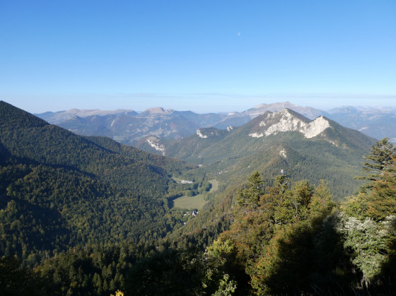 Panorama vers le Roc de Plate Cuche