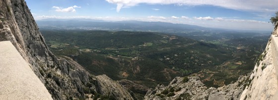 Panoramique depuis la terrasse du prieur&eacute;