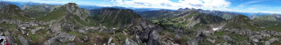 Panoramique du sommet
