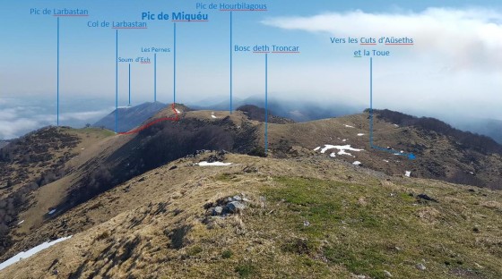 Panoramique Miquéu et Hourbilagous
