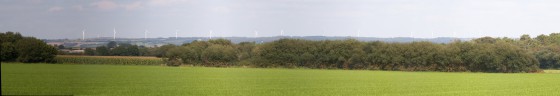 Panoramique sur les hauteurs de Cast.